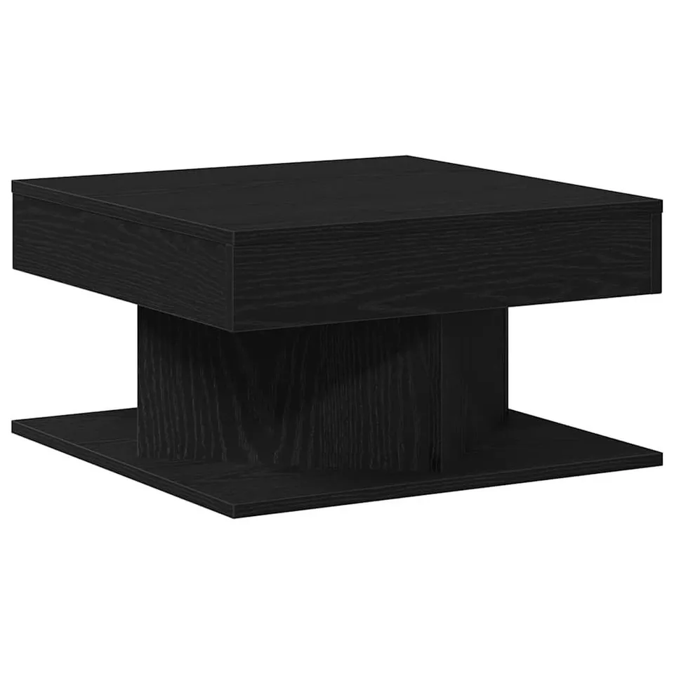 BOXED VIDAXL VIDAXL COFFEE TABLE BLACK OAK 57×57×30CM ENGINEERED WOOD