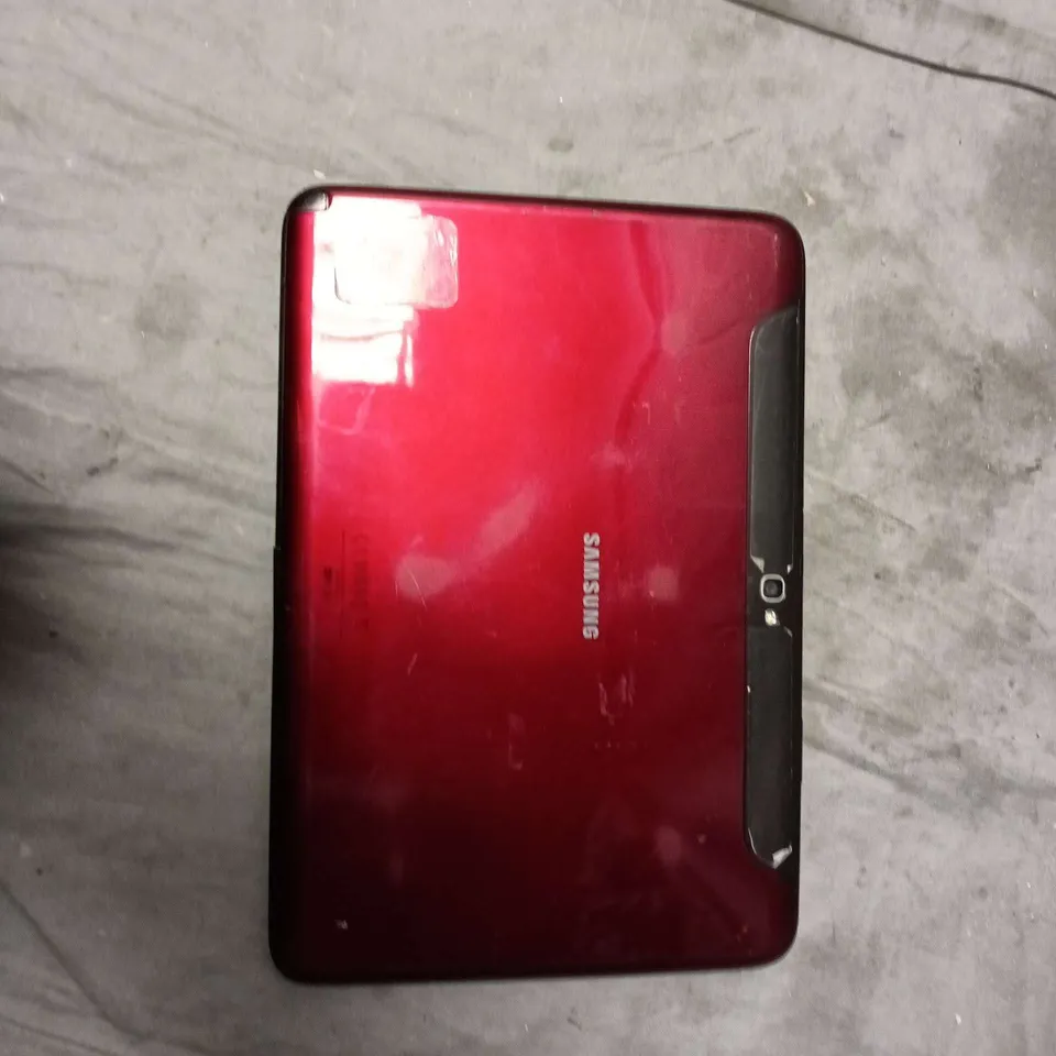 SAMSUNG TABLET – RED BACK, ANDROID