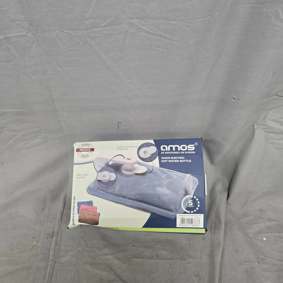 AMOS ELECTRIC HOT WATER BOTTLE – BOXED