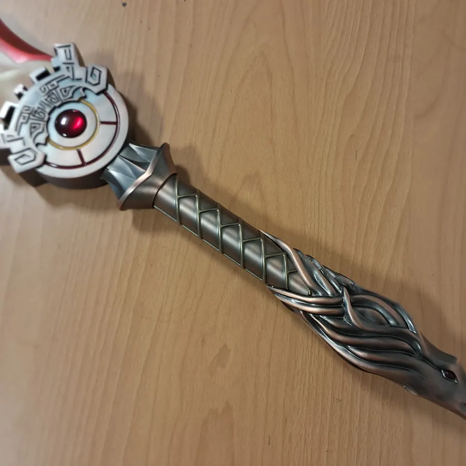 DECORATIVE 29" GREAT SWORD WITH RED BLADE