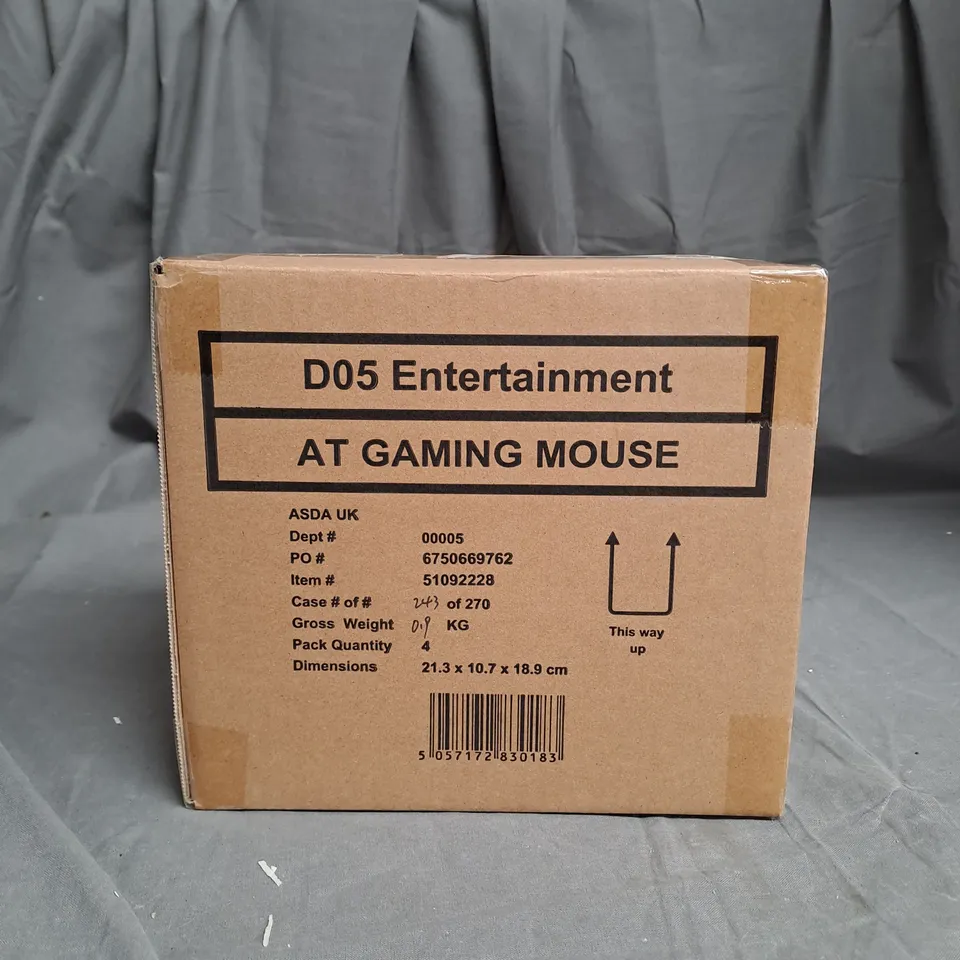 BRAND NEW BOXED AND SEALED GAMING MOUSE'S - PACK OF 4 