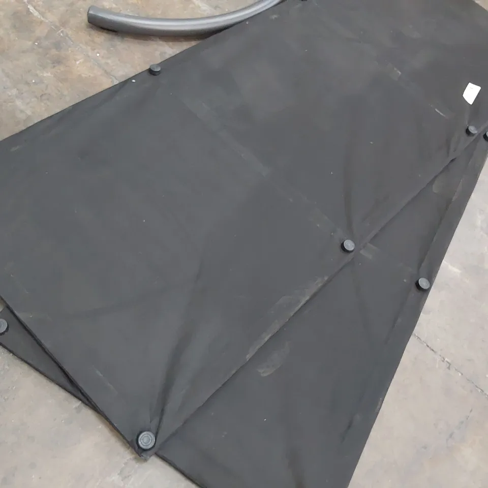 ASSORTED DESIGNER BED PARTS, 5' KINGSIZE HEADBOARD, 5' BASE BOARDS & SIDERAILS (NOT MATCHING)