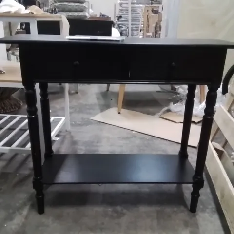 BROOKSHIRE 88CM SOLID WOOD CONSOLE TABLE BLACK
