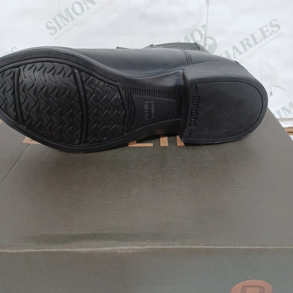 BOXED PAIR OF DUBLIN FOUNDATION JODHPUR BOOTS - BLACK / SIZE: CHILD UK 3 