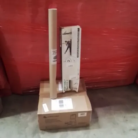 PALLET OF ASSORTED HOUSEHOLD GOODS AND PRODUCTS TO INCLUDE;JUICER,PILATES SET,FOOTBALL STADIUM CROSS OFF PICTURE 