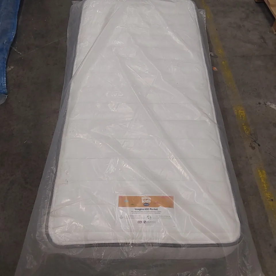 QUALITY BAGGED SILENTNIGHT 90cm SINGLE GROWTH KIDS IMAGINE 600 POCKET MATTRESS