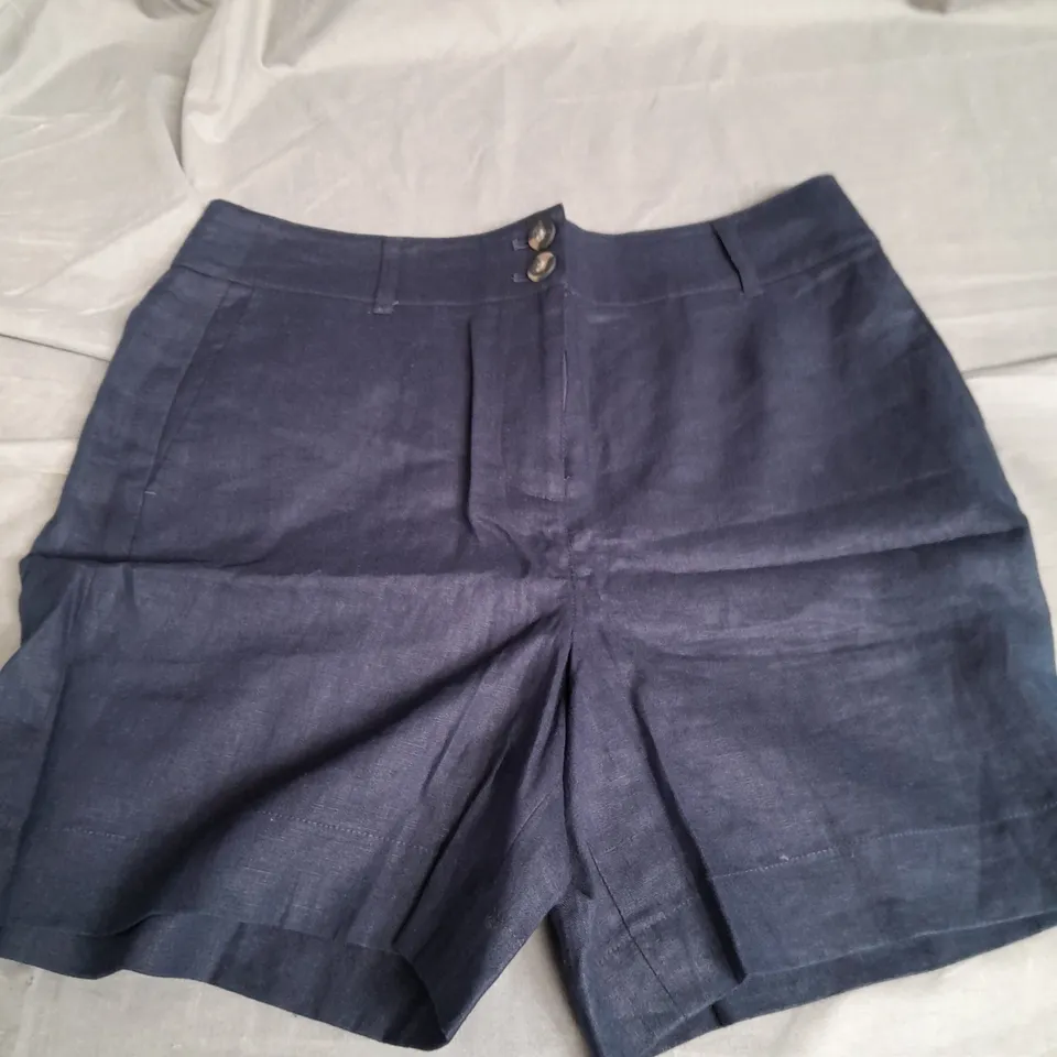 BODEN UK 14 WESTBOURNE LINEN SHORTS WOMENS 