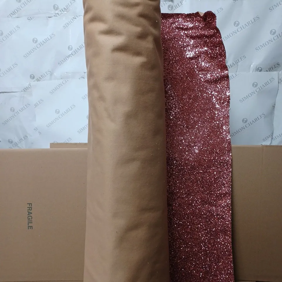 LARGE ROLL OF SPARKLY PINK PHOTOGRAPHIC BACKDROP MATERIAL - COLLECTION ONLY