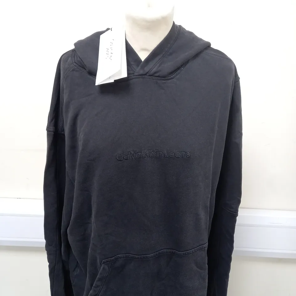 CALVIN KLEIN WASHED HOODIE SIZE L 