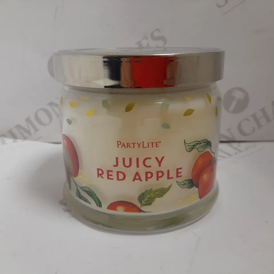 PARTYLITE JUICY RED APPLE SCENTED CANDLE