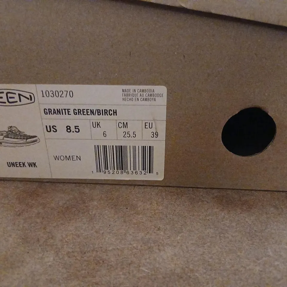 KEEN UNEEK WK GRANITE GREEN/BIRCH, WOMEN'S SHOES, UK 6 (US 8.5)