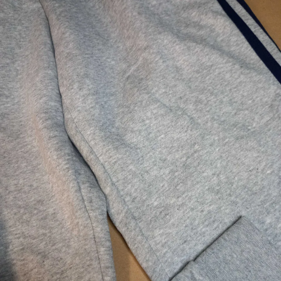 ADIDAS GREY MARL/LOGO JOGGERS - MEDIUM