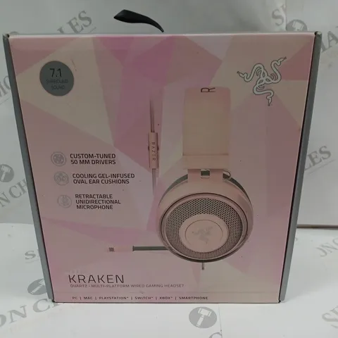 RAZER KRAKEN MULTI-PLATFORM WIRED HEADSET - PINK