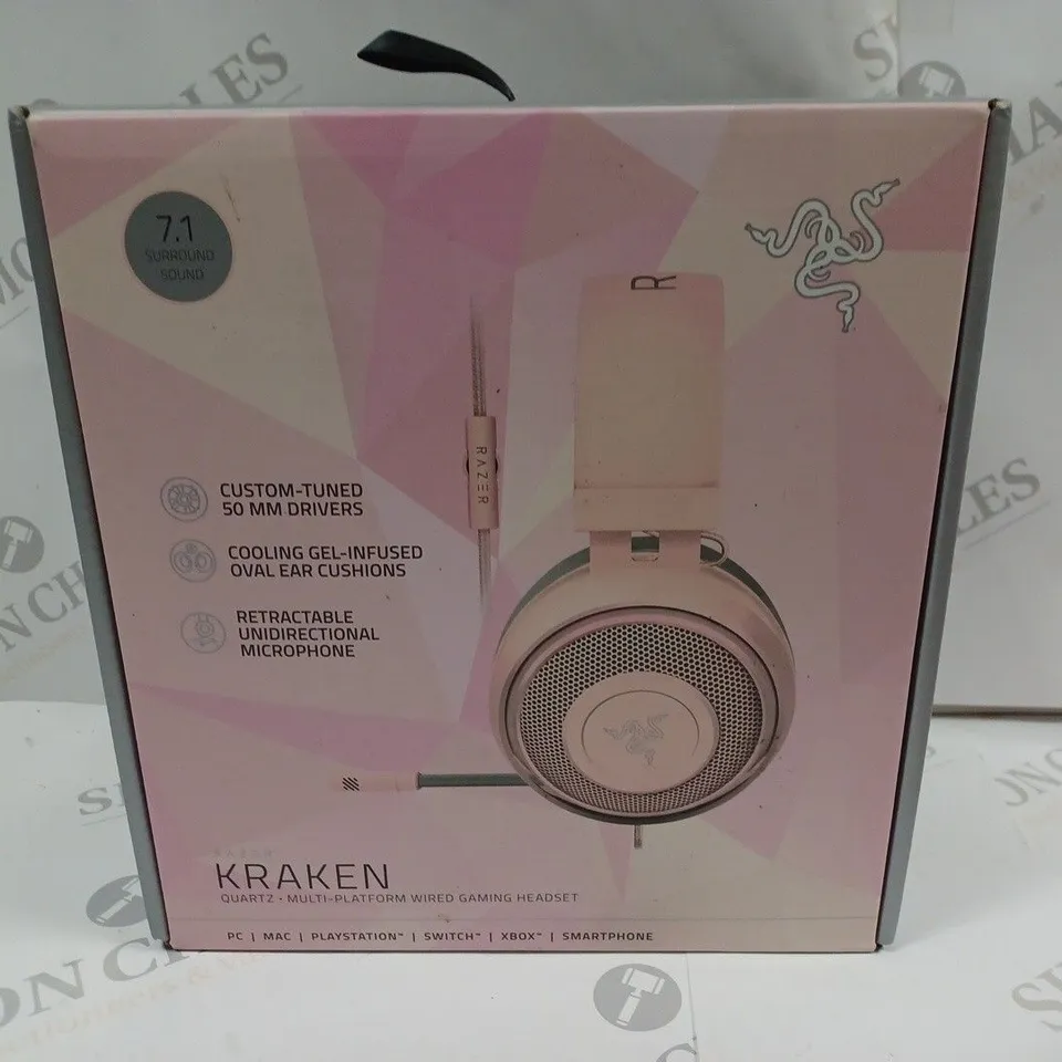 RAZER KRAKEN MULTI-PLATFORM WIRED HEADSET - PINK