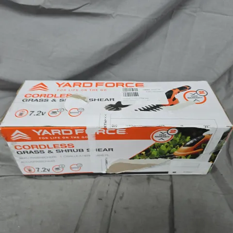 YARD FORCE 7.2V GRASS & HEDGE SHEAR