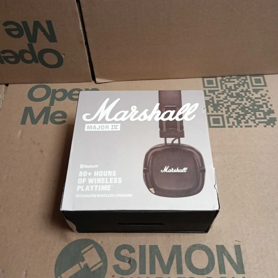 MARSHALL MAJOR IV WIRELESS HEADPHONES – BOXED, BLACK