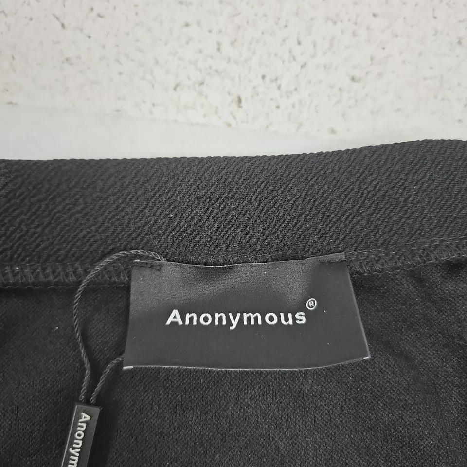 ANONYMOUS BLACK GOLD BUTTON SKIRT – UK SIZE 22