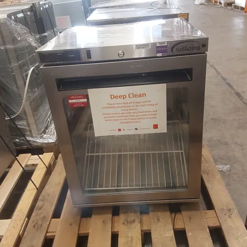 WILLIAMS HA135SA R290 R1 SINGLE DOOR UNDERCOUNTER FRIDGE