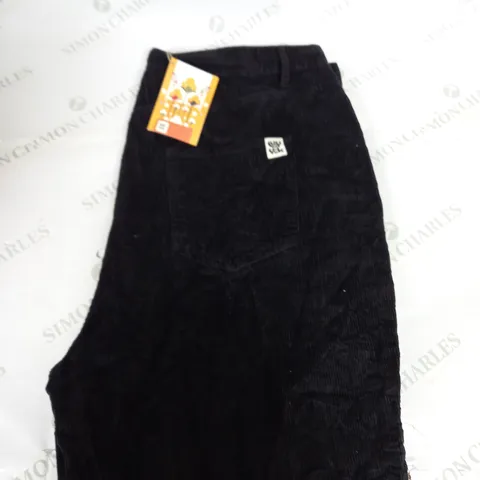LUCY AND YAK WIDE LEG CORD TROUSERS SIZE W40 L30