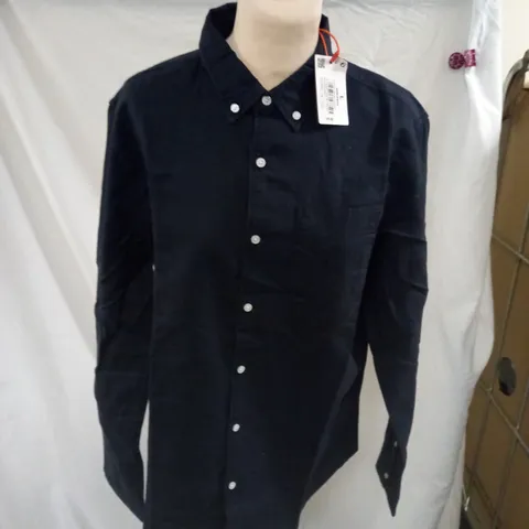 SUPERDRY NAVY BLUE SHIRT SIZE L