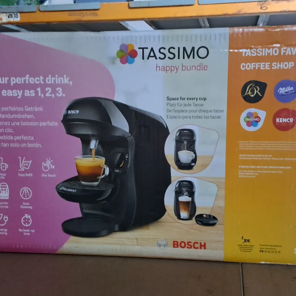 BOXED TASSIMO HAPPY POD COFFEE MACHINE RRP £127