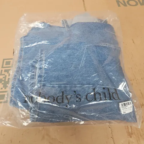BAGGED NOBODYS CHILD JESSE DUNGAREE SHORT LENGTH IN BLUE - UK 10S