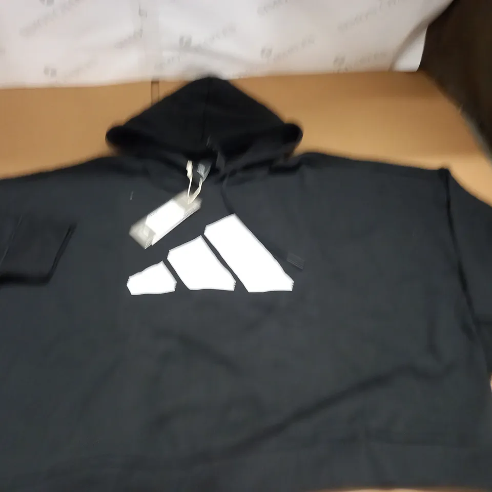 ADIDAS G0834 BLACK HOODIE - UK 3X 28/30