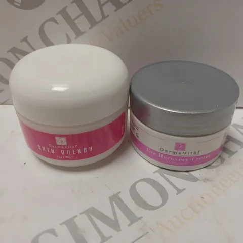 BOX OF APPROXIMATELY 20 TUBS OF DERMAVITAL SKIN QUENCH AND EYE RECOVERY CREAM