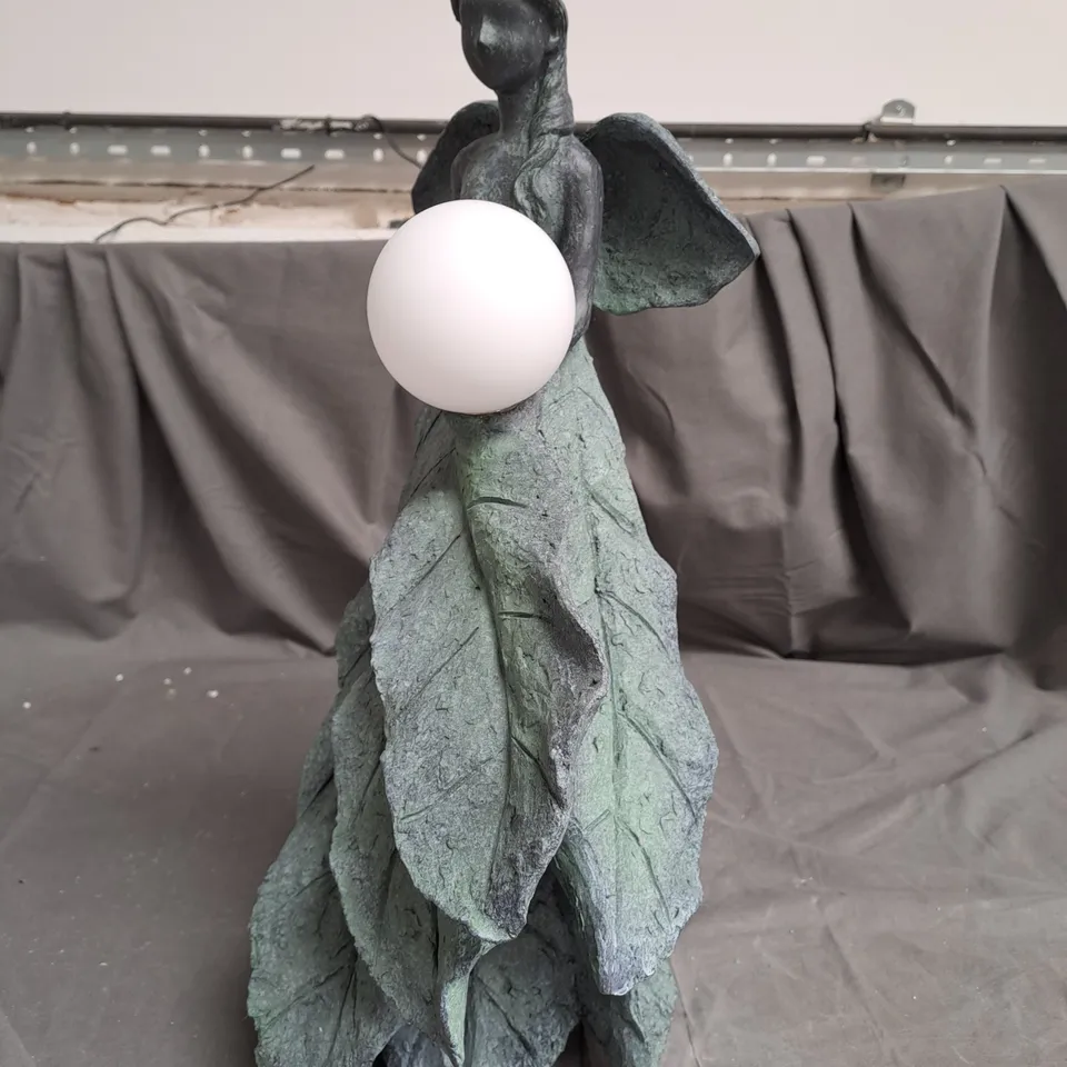 BOXED MY GARDEN STRORIES LEAF FAIRY WITH SOLAR LED BALL