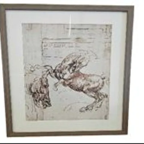 LEONARDO DA VINCI FRAMED REPLICA SKETCH