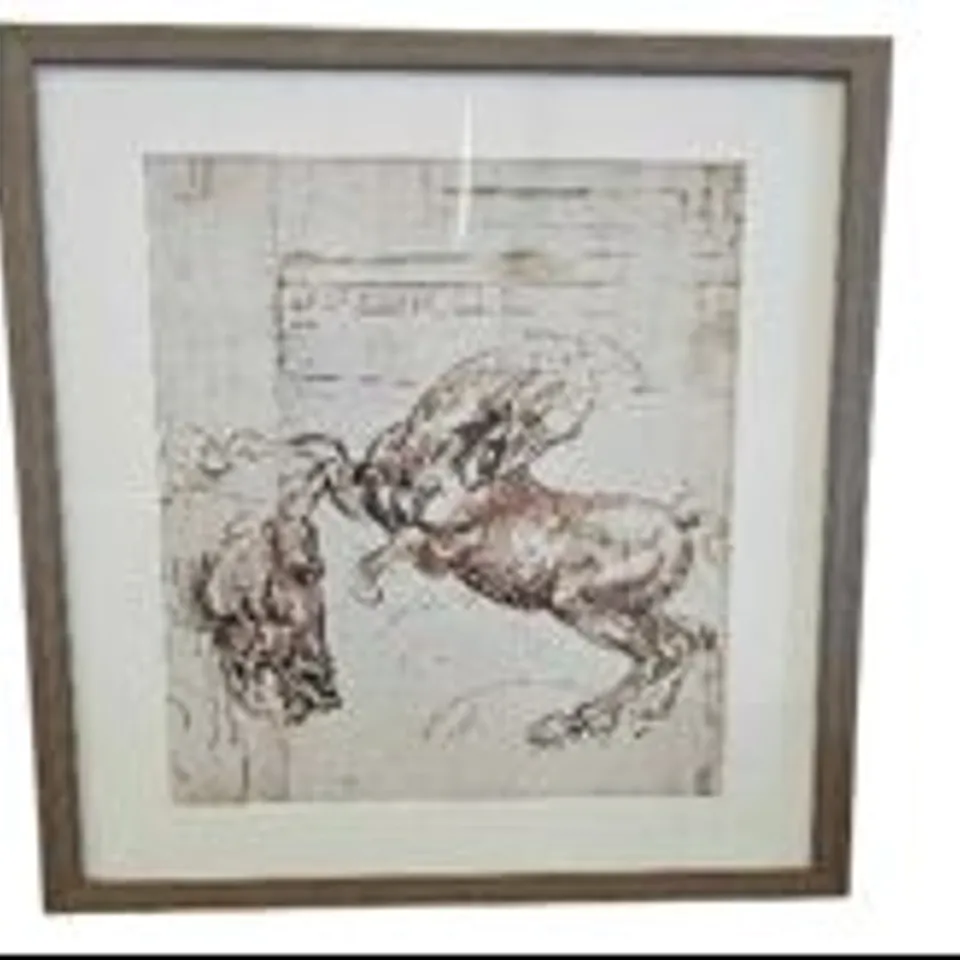 LEONARDO DA VINCI FRAMED REPLICA SKETCH RRP £200