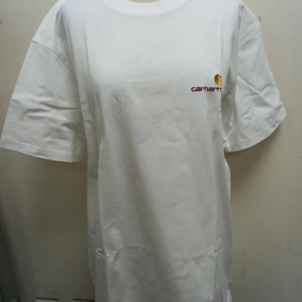 CARHARTT WHITE LOGO TSHIRT - SIZE LARGE