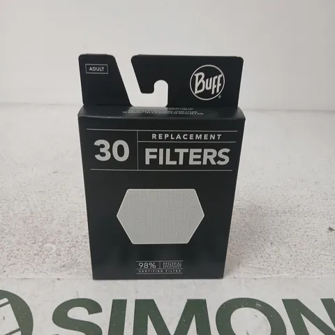 APPROXIMATELY 68 BOXES OF BUFF REPLACEMENT FILTERS(30 PER BOX)