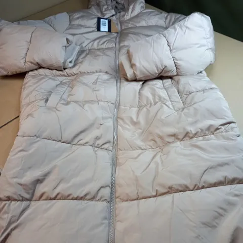 PIECES SILVER MINK LONG PUFFER COAT/JACKET - 2XL