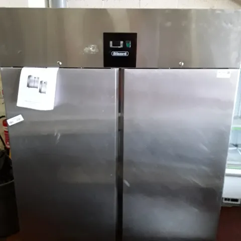 BLIZZARD DOUBLE DOOR VENTILATED GN2/1 SS REFIGERATOR 1300L
