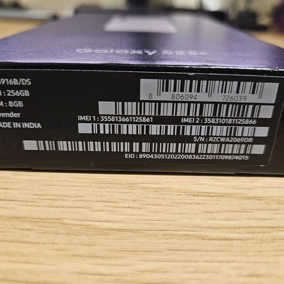 BOXED SAMSUNG GALAXY S23+ 256GB ANDROID SMART PHONE - LAVENDER