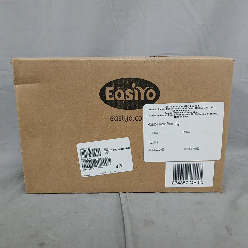 BOXED EASIYO YOGURT MAKER WITH YOGURT STORAGE JAR & EVERYDAY VANILLA SACHET