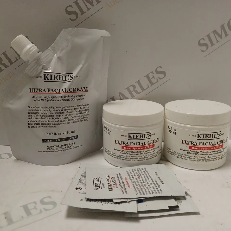 SET OF KIEHLS ULTRA FACIAL CREAM ( 2 125ml, 1 150ml) 