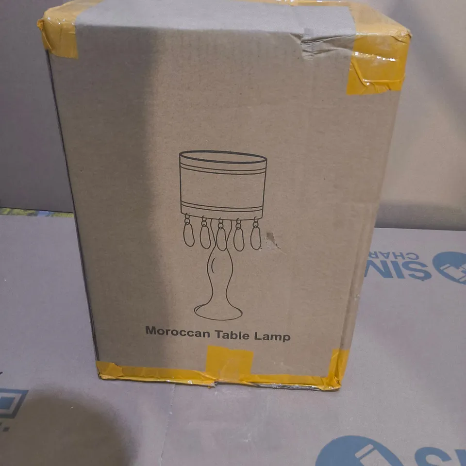 MOROCCAN TABLE LAMP – BOXED