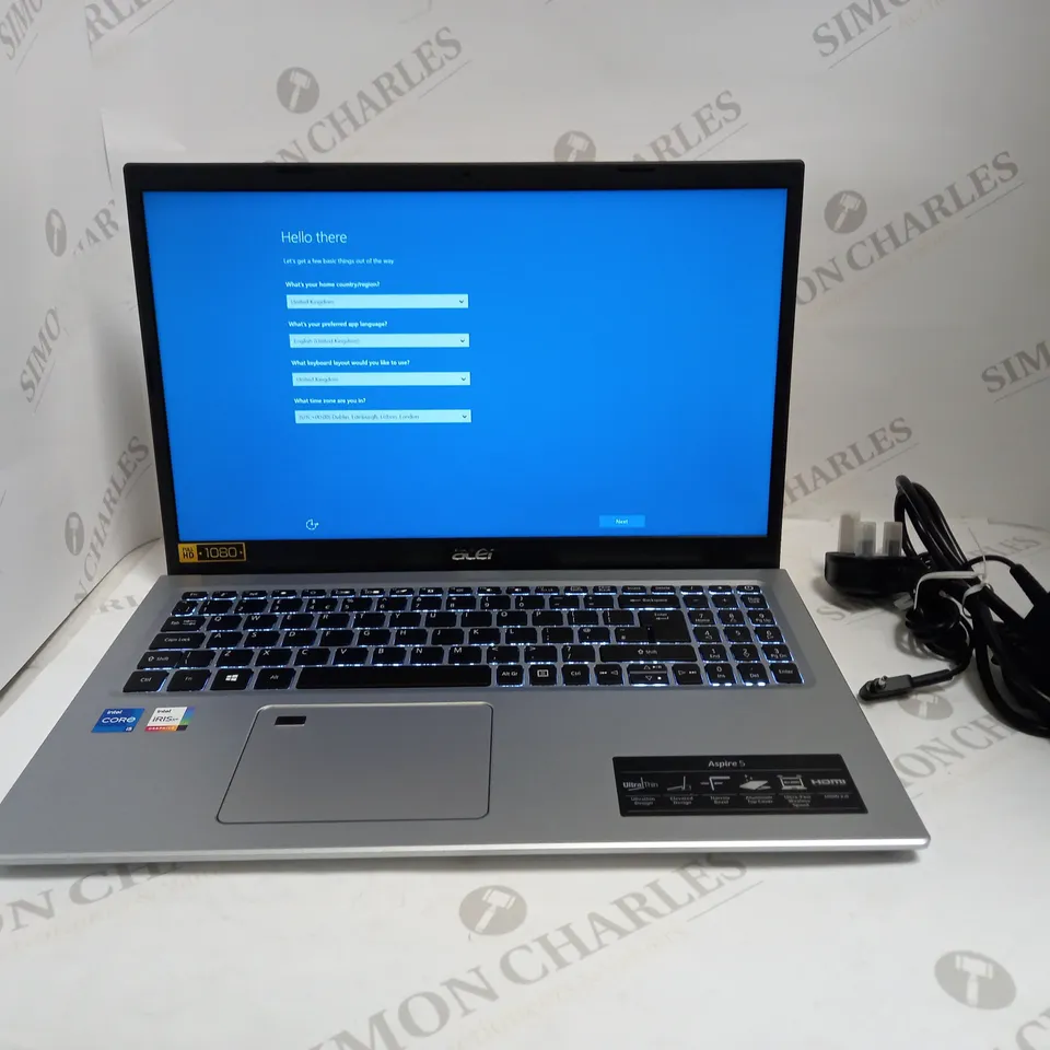 ACER ASPIRE 5 LAPTOP - 15.6IN FHD IPS, 11TH GEN INTEL CORE I5, 8GB RAM, 512GB SSD RRP £649
