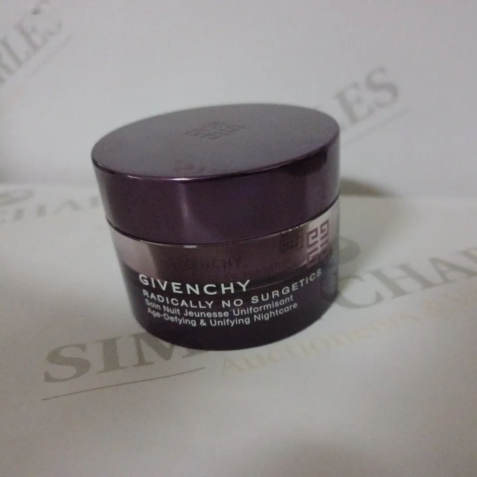 GIVENCHY RADICALLY NO SURGETICS AGE DEFYING & UNIFYING NIGHT CARE SKINCARE