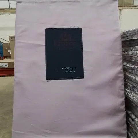 X8 BEDECK DOUBLE FLAT SHEETS -PINK-