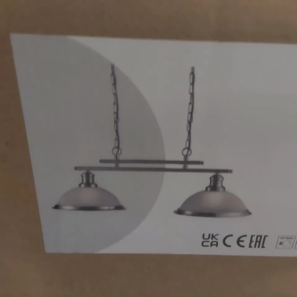 BEVERLEY 2-LIGHT KITCHEN ISLAND LINEAR PENDANT