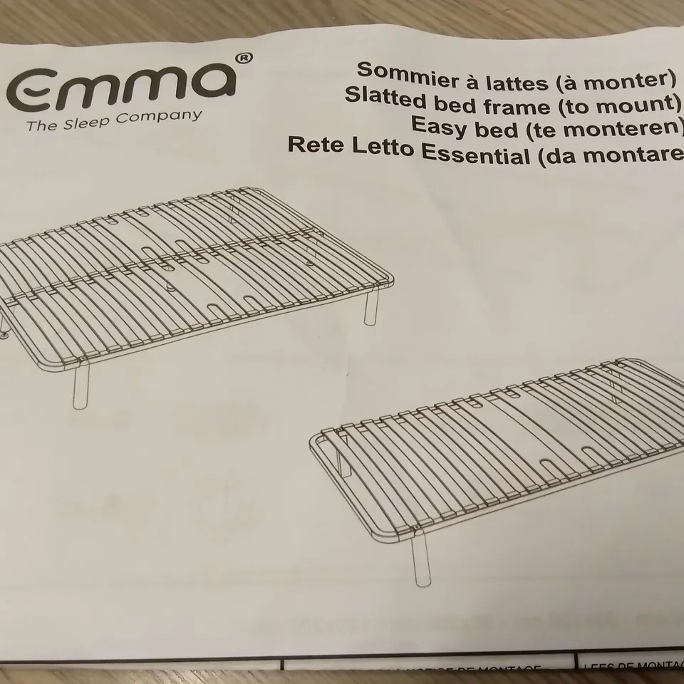 BRAND NEW BOXED EMMA SLATTED BED FRAME - 150 x 200 KING SIZE (1 BOX)