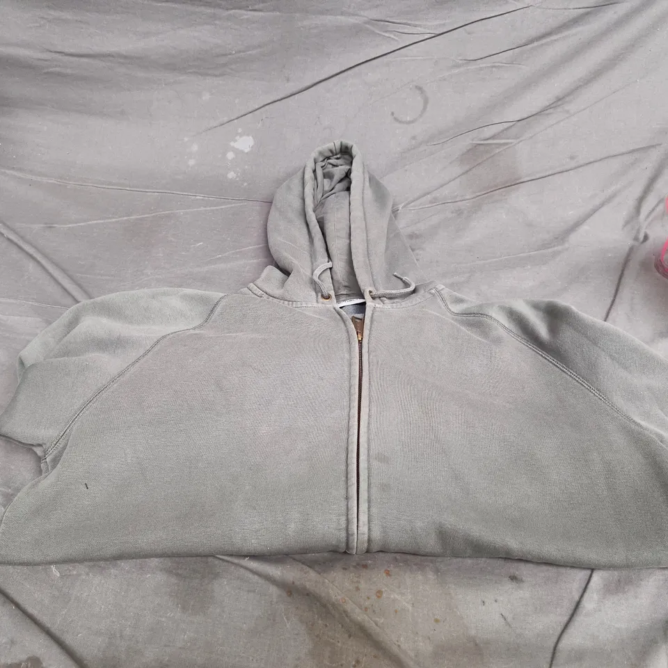 CARHARTT WORK IN PROGRESS ZIP HOODIE – GREY – UK XL (US XL)