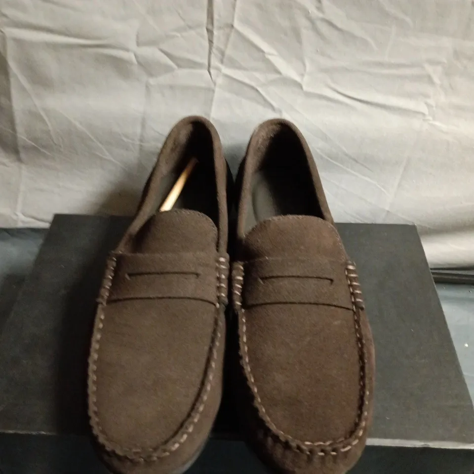 SEBAGO BROWN SUEDE MOCCASIN LOAFERS – UK SIZE 10