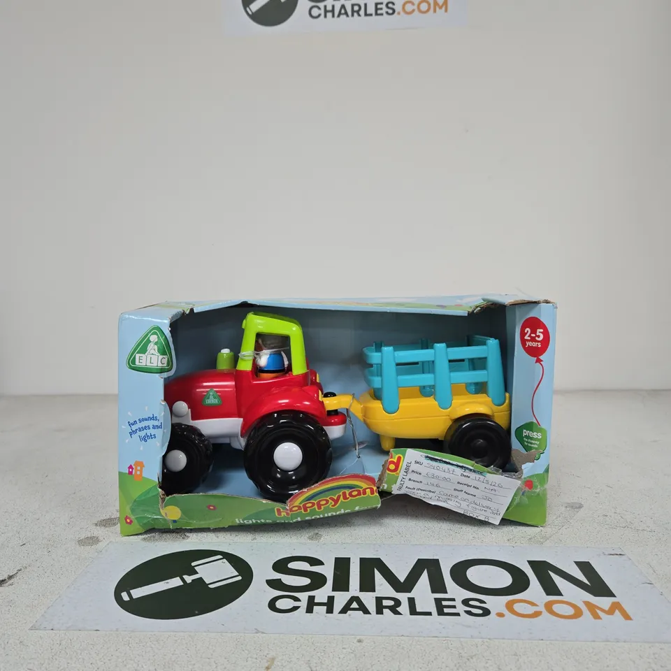 ELC TRACTOR WITH TRAILER TOY – BOXED, AGES 2-5