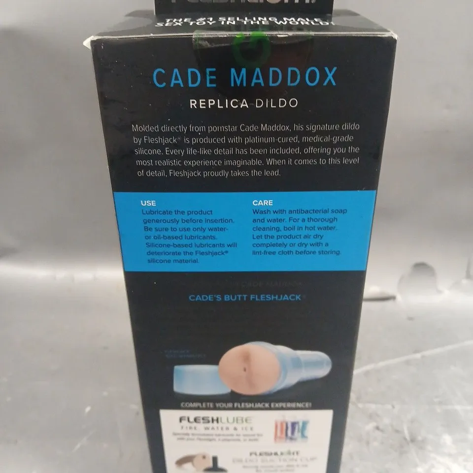 SEALED FLASHJACK BOYS CADE MADDOX LIFE SIZED SILICONE DILDO