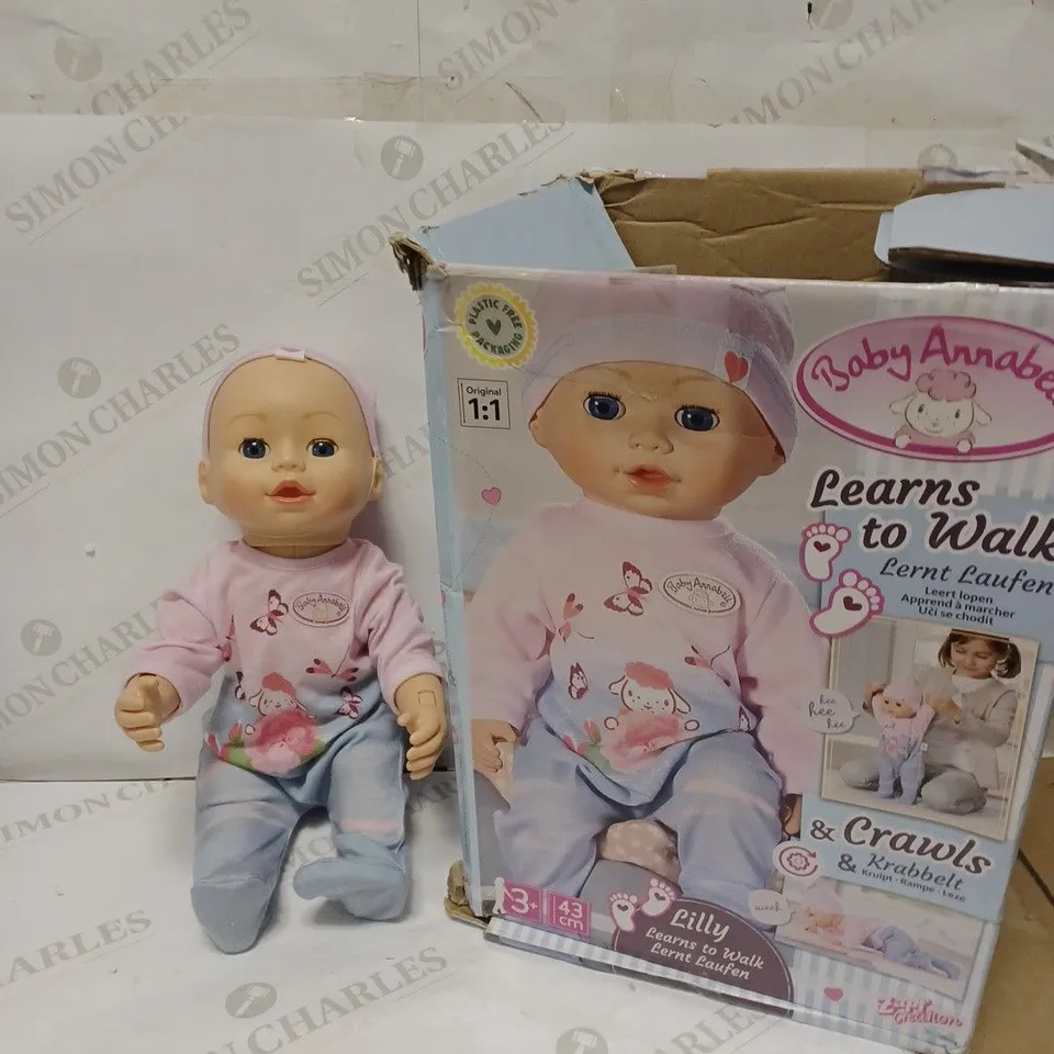 BABY ANNABELL LILLY LEARNS TO WALK 43CM DOLL RRP £69.99