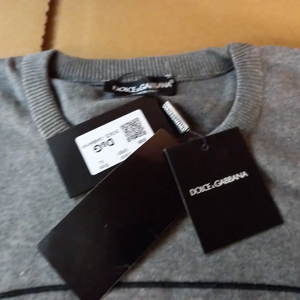 DOLCE & GABBANA GREY JUMPER - XL